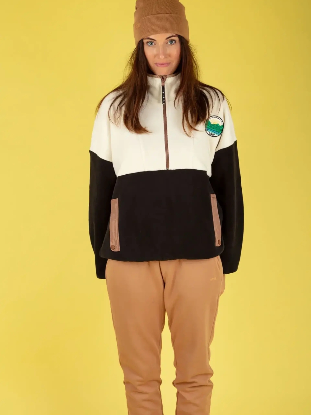 Birdz Colorblock Half-Zip Fleece Jacket